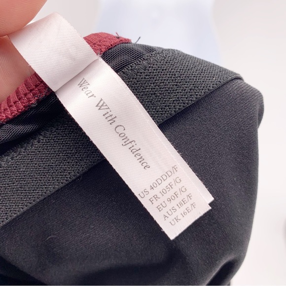 Wolf & Whistle Maroon Bathing Suit Size 40DDD - Picture 7 of 9